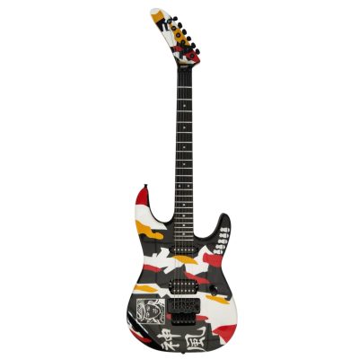 Custom Obsidian George Lynch Ebony Fretboard Kamikaze Tremolo Guitar