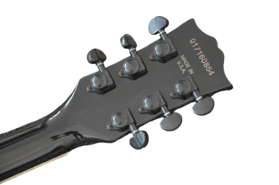Custom Crown SG Black Red Stripe Black GT Poulsen 6 String Guitar - Image 7
