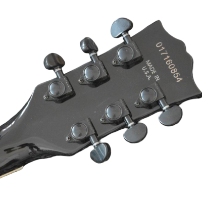 Custom Crown SG Black Red Stripe Black GT Poulsen 6 String Guitar - Image 7