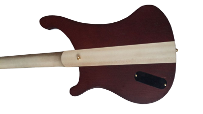 Custom Nova Lemmy Kilmister 4003 Stain Walnut Wood Carved Oak Leaves 4 String Bass - Image 2