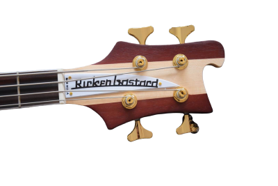 Custom Nova Lemmy Kilmister 4003 Stain Walnut Wood Carved Oak Leaves 4 String Bass - Image 6