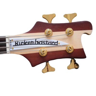 Custom Nova Lemmy Kilmister 4004 Stain Walnut Wood Carved Oak Leaves 4 String Bass - Image 6