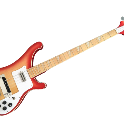 Custom Nova 4003 Cherry Fireglo Maple Wood 4 String Bass - Image 2