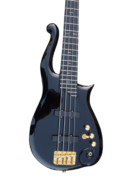 Custom Ember Prince Cloud Jet Black 4 String Bass