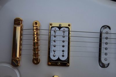 Custom Ember Prince Cloud Pearl White Personalized 6 String Electric Guitar - Image 2