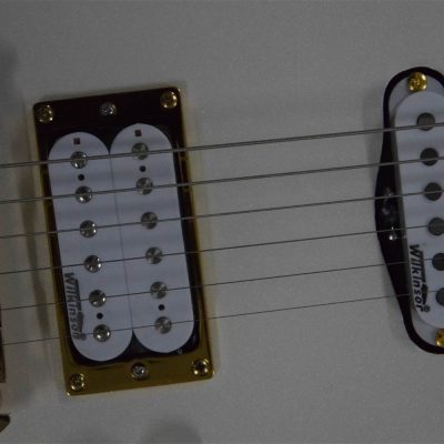 Custom Ember Prince Cloud Pearl White 6 String Electric Guitar - Image 3