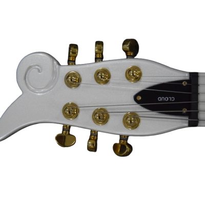 Custom Ember Prince Cloud Pearl White 6 String Electric Guitar - Image 5