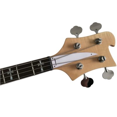 Custom Nova 4003 Natural Finish Cross Inlays 4 String Bass - Image 2