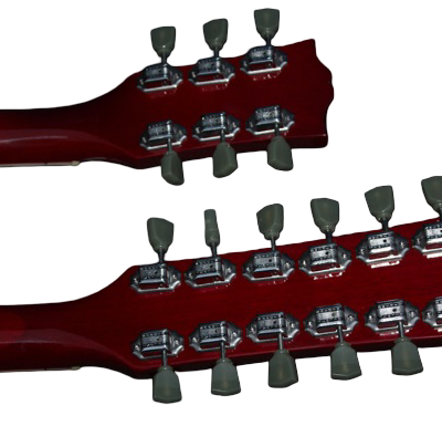 Custom Crown SG Jimmy Page Heritage Cherry Zeppelin Double Neck 12 6 String EDS1275 Guitar - Image 5