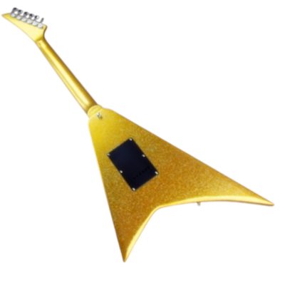Custom Race Flying V Randy Gold Sparkle RR Electric Guitar - Image 7