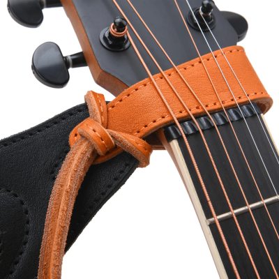 Premium Full-Grain Cowhide Leather Guitar Strap with Padded Shoulder Support - Image 5