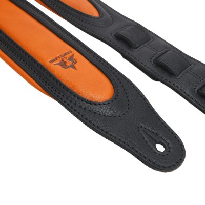 Premium Full-Grain Cowhide Leather Guitar Strap with Padded Shoulder Support - Image 8