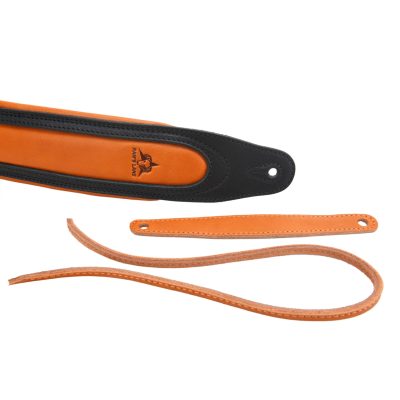 Premium Full-Grain Cowhide Leather Guitar Strap with Padded Shoulder Support - Image 9