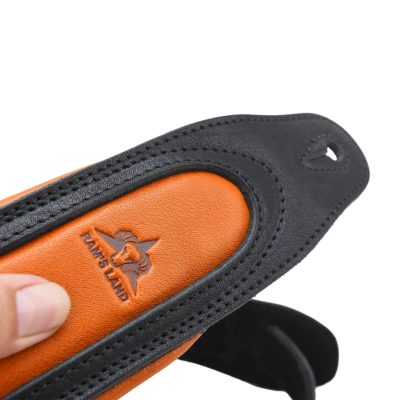 Premium Full-Grain Cowhide Leather Guitar Strap with Padded Shoulder Support - Image 21