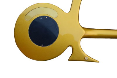 Custom Ember Prince Love Symbol Gold 6 String Electric Guitar - Image 6