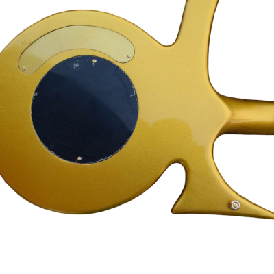 Custom Ember Prince Love Symbol Gold 6 String Electric Guitar - Image 6