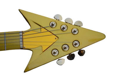 Custom Ember Prince Love Symbol Gold 6 String Electric Guitar - Image 10