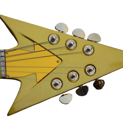Custom Ember Prince Love Symbol Gold 6 String Electric Guitar - Image 10