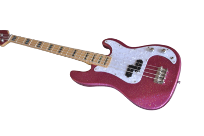 Custom Regent Adam Sparkle Rose 4 String Precision Jazz Bass - Image 2