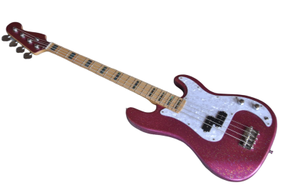 Custom Regent Adam Sparkle Rose 4 String Precision Jazz Bass - Image 3