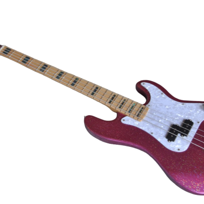 Custom Regent Adam Sparkle Rose 4 String Precision Jazz Bass - Image 3