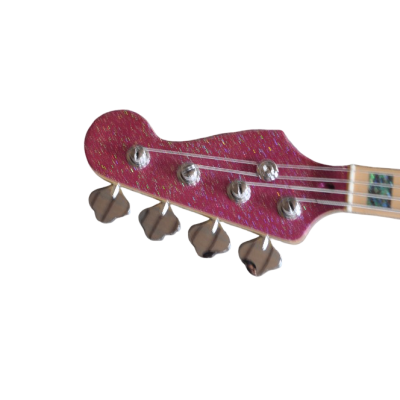 Custom Regent Adam Sparkle Rose 4 String Precision Jazz Bass - Image 4