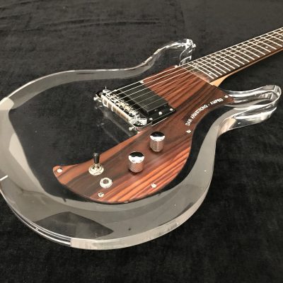 Custom Ametrine Lucite Dan Acrylic Plexiglass 1 Pickup Guitar - Image 3