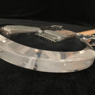Custom Ametrine Lucite Dan Acrylic Plexiglass 1 Pickup Guitar - Image 7