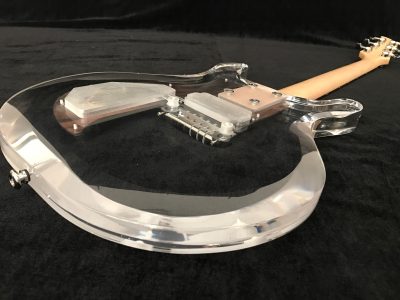 Custom Ametrine Lucite Dan Acrylic Plexiglass 1 Pickup Guitar - Image 8