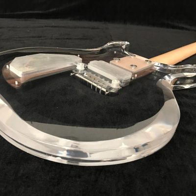 Custom Ametrine Lucite Dan Acrylic Plexiglass 1 Pickup Guitar - Image 8