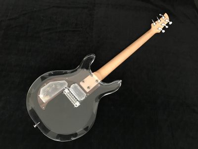 Custom Ametrine Lucite Dan Acrylic Plexiglass 1 Pickup Guitar - Image 10
