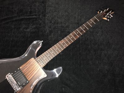 Custom Ametrine Lucite Dan Acrylic Plexiglass 1 Pickup Guitar - Image 12