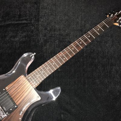 Custom Ametrine Lucite Dan Acrylic Plexiglass 1 Pickup Guitar - Image 12