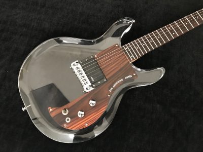 Custom Ametrine Lucite Dan Acrylic Plexiglass 1 Pickup Guitar - Image 13