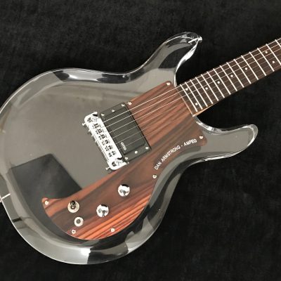 Custom Ametrine Lucite Dan Acrylic Plexiglass 1 Pickup Guitar - Image 13