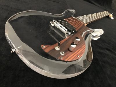 Custom Ametrine Lucite Dan Acrylic Plexiglass 1 Pickup Guitar - Image 14
