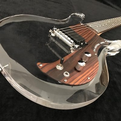 Custom Ametrine Lucite Dan Acrylic Plexiglass 1 Pickup Guitar - Image 14