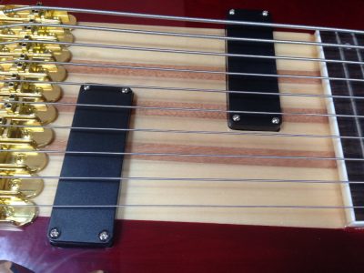 Custom Harlow Sidewinder Red 9 String Bass Guitar - Image 2