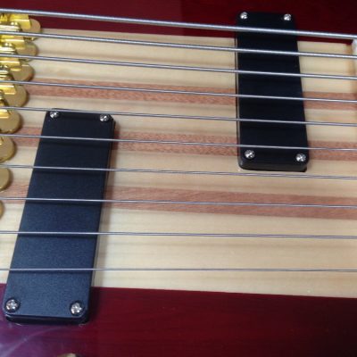 Custom Harlow Sidewinder Red 9 String Bass Guitar - Image 2