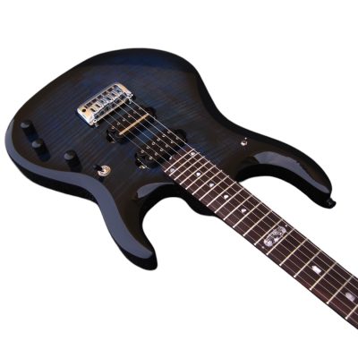 Custom Aether John Tiger Maple Top Blue Burst JP6 Ernie Guitar - Image 4