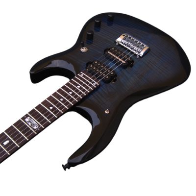 Custom Aether John Tiger Maple Top Blue Burst JP6 Ernie Guitar - Image 5