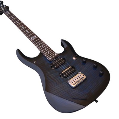 Custom Aether John Tiger Maple Top Blue Burst JP6 Ernie Guitar - Image 6