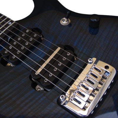 Custom Aether John Tiger Maple Top Blue Burst JP6 Ernie Guitar - Image 7