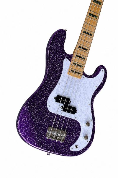 Custom Regent Adam Sparkle Purple 4 String Precision Jazz Bass