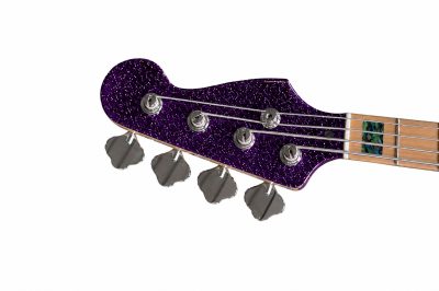 Custom Regent Adam Sparkle Purple 4 String Precision Jazz Bass - Image 4