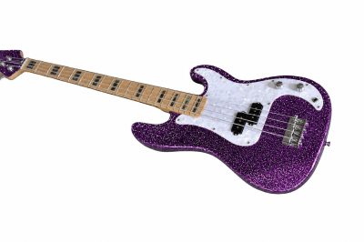 Custom Regent Adam Sparkle Purple 4 String Precision Jazz Bass - Image 7