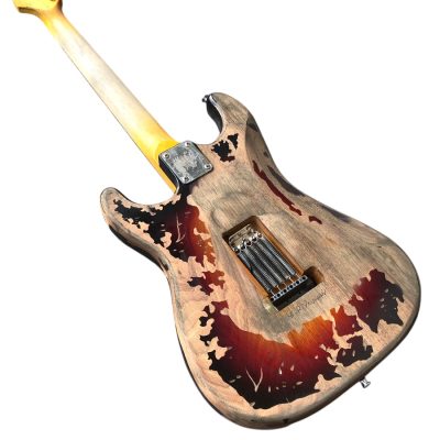 Custom Regent SRV Heavy Aged Relic Black Finish Stevie Ray Number One Guitar - Image 4