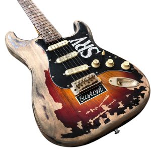 Custom Regent SRV Heavy Aged Relic Black Finish Stevie Ray Number One Guitar