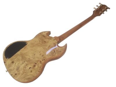 Custom Crown SG Birdseye Humbucker Pickups Fixed Bridge Guitar - Image 4