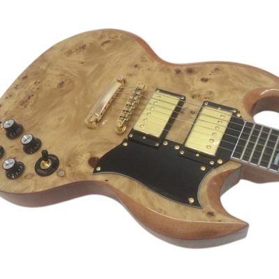 Custom Crown SG Birdseye Humbucker Pickups Fixed Bridge Guitar - Image 6